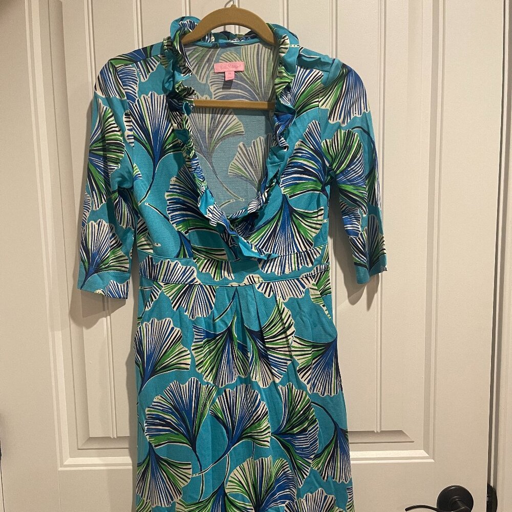 Lilly Pulitzer Blayney Ruffle V-Neck Dress